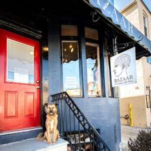 The storefront of Bazaar, a gift shop in Baltimore.