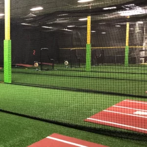 The inside of The Dugout, a local batting cages center in Maryland.