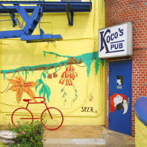 The storefront of Koco's Pub in Baltimore.