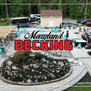 The logo of Maryland Decking, an exterior remodeling company in Maryland.