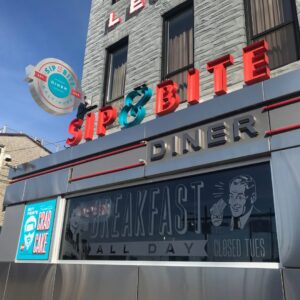 The store front of Sip & Bite diner in Canton.