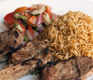 A meal from The Helmand, an Afghan restaurant in Baltimore.