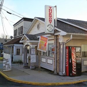 alt="The storefront of Thurmont Kountry Kitchen, a Family Restaurant in Frederick County."