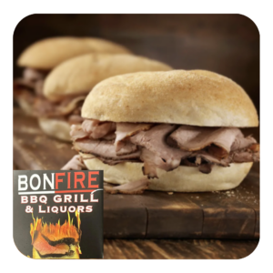 Bonfire Outdoor Charcoal Grill & Carry-Out Liquors